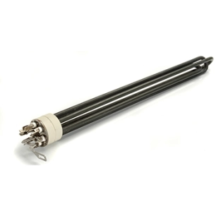 résistance blindée à sec type kreb, tous courants, ø: 45mm, puissance 2500w, l de canne: 460mm.