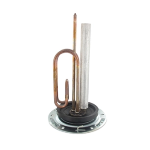 résistance blindée avec platine anode et joint type kreb, monophasé, puissance 2200w. adaptable sur fleck.