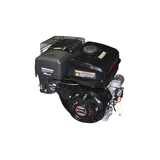 moteur loncin type g270f - 270cc 4 temps, ohv. monocylindre, refroidi par air. axe horizontal 25,40mm x 88,00mm. avec lanceur ma
