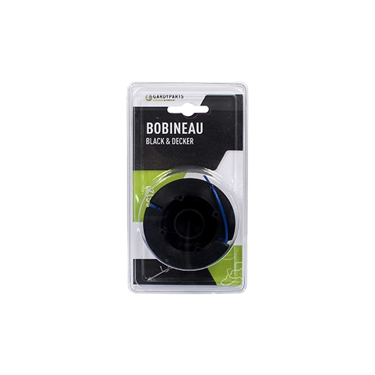 bobineau coupe bordure adaptable pour black & decker pour modèles gl575, gl575c, gl595 avec fil de ø: 1,6mm. remplace origine: a