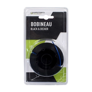bobineau coupe bordure adaptable pour black & decker pour modèles gl575, gl575c, gl595 avec fil de ø: 1,6mm. remplace origine: a