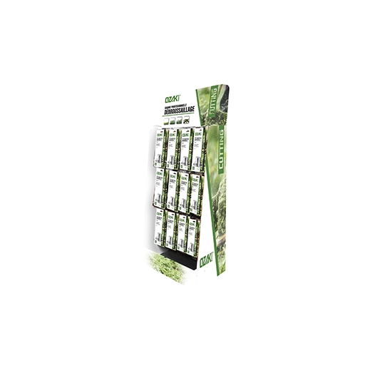 présentoir blisters tête débroussailleuses composé de 48 têtes de référence 1602445.