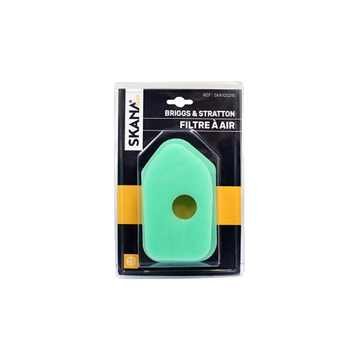 filtre à air adaptable pour moteurs briggs & stratton sprint & classic 3 -3,5 - 3,75 ch à axe vertical. longueur : 149 mm largeu