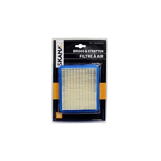 filtre à air adaptable pour moteurs briggs & stratton de 3 à 5 ch horizontaux et pour moteurs quantum de de 3,5 à 6 ch verticaux