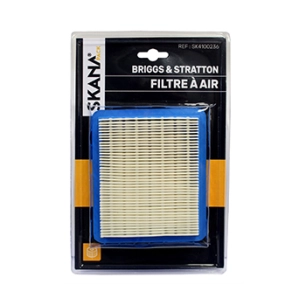 filtre à air adaptable pour moteurs briggs & stratton de 3 à 5 ch horizontaux et pour moteurs quantum de de 3,5 à 6 ch verticaux