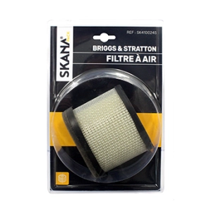filtre à air adaptable pour moteurs briggs & stratton intek ohv de 5,5 à 6,5 ch. longueur : 100 mm largeur : 57 mm hauteur : 76