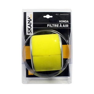 filtre à air adaptable pour moteurs honda (8 à 13 ch). longueur : 111 mm largeur : 96 mm hauteur : 92 mm pour modèles gx240, gx2
