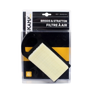 filtre à air adaptable briggs & stratton pour les moteurs series 21 (344 cc) de 10 à 12 ch. modèle plat. longueur : 184 mm large