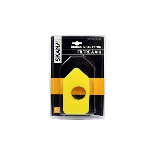 filtre à air adaptable pour moteurs briggs & stratton 3,75 - 4 ch à axe vertical. longueur : 130 mm largeur : 73 mm hauteur : 32
