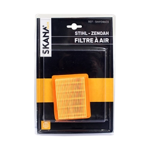 filtre à air adaptable pour débroussailleuses à dos stihl - zenoah. longueur : 88 mm largeur : 70 mm hauteur : 25 mm pour modèle