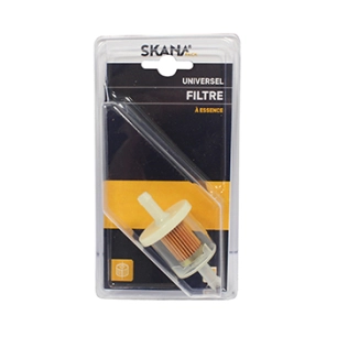 filtre à essence universel. pour moteur équipé de pompe à essence. ø embouts : 8 mm.