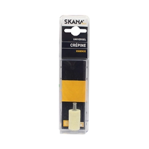 crépine en feutre adaptable pour tronçonneuses et débroussailleuses à dos. longueur : 24 mm ø extérieur : 14 mm ø entrée : 5 mm.