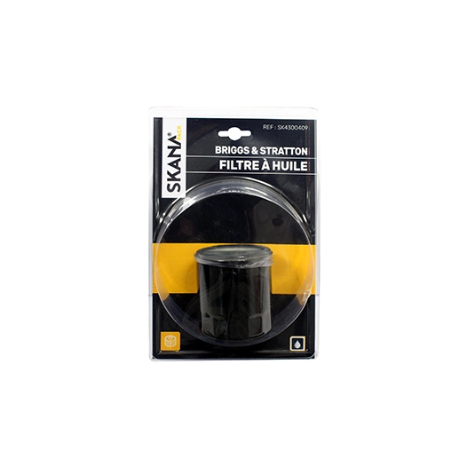 filtre à huile adaptable pour moteurs briggs & stratton - kawasaki - robin - tecumseh (25 / 30 microns) hauteur : 75 mm ø extéri