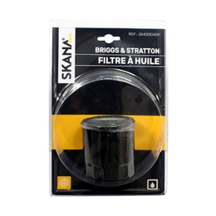 filtre à huile adaptable pour moteurs briggs & stratton - kawasaki - robin - tecumseh (25 / 30 microns) hauteur : 75 mm ø extéri