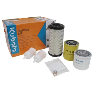 kit entretien 1000 heures pour kubota modèles g26, g26 ii, g26-3, comprenant filtre à huile, filtre à gasoil, filtre à air, filt