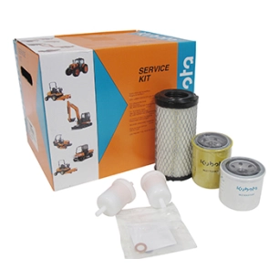 kit entretien 1000 heures pour kubota modèles g261, comprenant filtre à huile, filtre à gasoil, filtre à air, filtre hydraulique