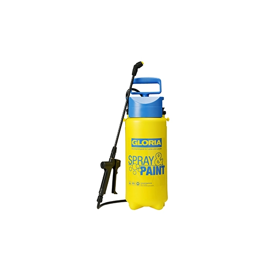 pulvérisateur à main gloria modèle spray&paint - 5 l - 3 bars pour pulvérisation de laques et vernis à base d’huile ou solubles