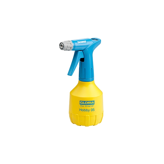 pulvérisateur à main gloria modèle hobby 05, pompe double effet, buse réglable, réservoir polyéthylène. 0,5 l. 000850.0000
