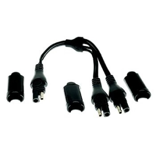 raccord pour chargeur tecmate séparateur y, sae in vers 2 x sae out à fusibles. origine o05. xteo15. -pl