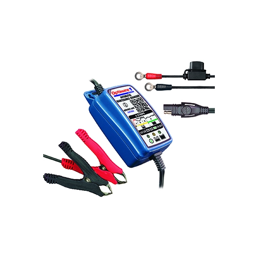 chargeur de batterie optimate 1+, de 2 à 30 ah automatique pour batteries acide/plomb 12v de tous types (standard, agm ou gel) e