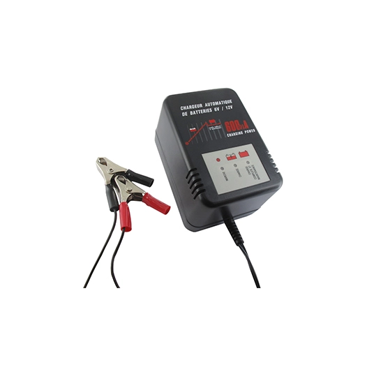 chargeur automatique excel' charge pour batteries de 5 - 32ah plomb/acide de 6v et 12v 600ma, sans entretien ou de type gel. cha