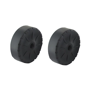 jeu de 2 roues pour aspirateur/souffleur/broyeur 2800w, code 750748 (repère 3). origine: dpr8121-627801bk. -pl