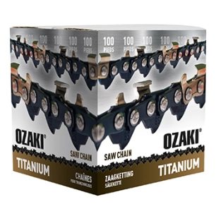 rouleau de chaîne de tronçonneuse ozaki semi-carrée .325 .058 100 pieds avec induction titane des couteaux.