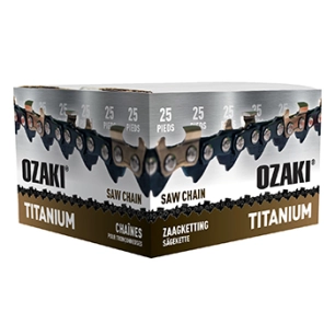 rouleau de chaîne de tronçonneuse ozaki semi-carrée .325 .058 25 pieds avec induction titane des couteaux.