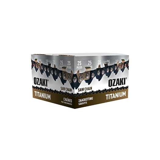 rouleau de chaîne de tronçonneuse ozaki semi-carrée .325 .063 25 pieds avec induction titane des couteaux.