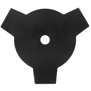 gamme professionnelle - lame 3 dents pleine adaptable pour débroussailleuse - coupe de 255mm, alésage: 25,4mm, épaisseur: 1,4mm.