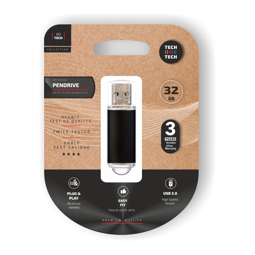 lecteur pendrive basic noire 32 go mémoire usb