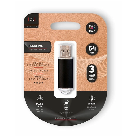 lecteur pendrive basic noire 64 go mémoire usb