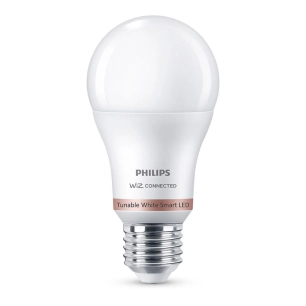 ampoule led standard e27 8w 2.700k-6.500k 806lm wifi philips wiz