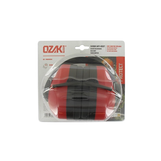 casque anti-bruit 26 db professionnel ozaki premium avec monture réglable en352-1.