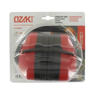 casque anti-bruit 26 db professionnel ozaki premium avec monture réglable en352-1.