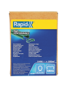 VR16 Agrafes grillage plastifiées vert - 3190 agrafes, Boîte carton, Serrage de 2 à 8 mm - RAPID