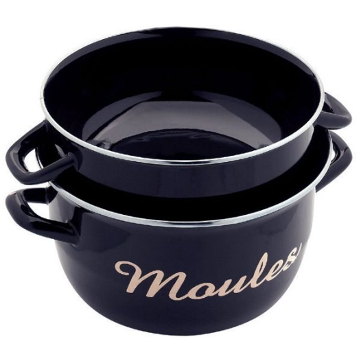 marmite à moules 24 cm noire - baumalu