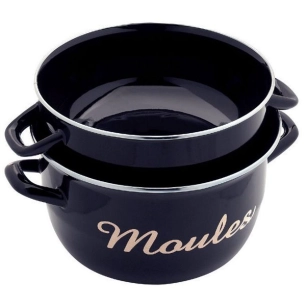 marmite à moules 24 cm noire - baumalu