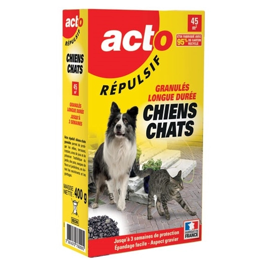 répulsif chien chat 400gr acto rech4 - acto