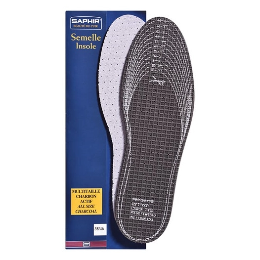 semelle charbon actif multi-taille saphir - saphir