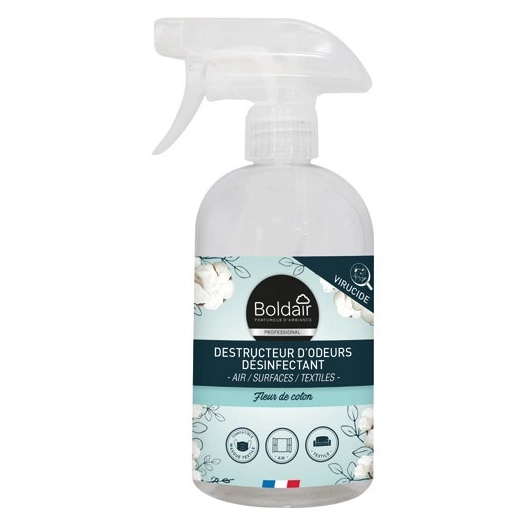 boldair destructeur odeurs desinfectant fleur de coton 500ml - boldair