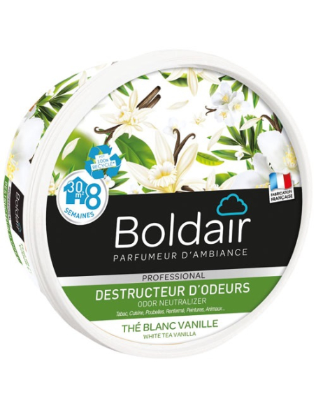 boldair gel destructeur d'odeur thé blanc 300g - boldair