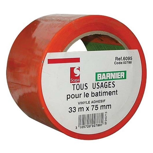 adhésif multiusages 33mx75mm orange scapa - barnier
