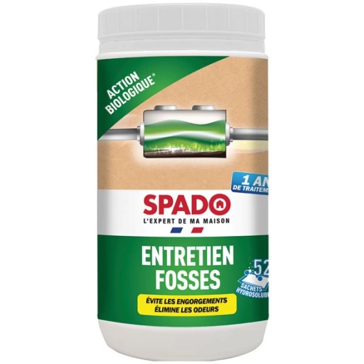spado entretien toutes fosses 1 an 52 sachets - spado