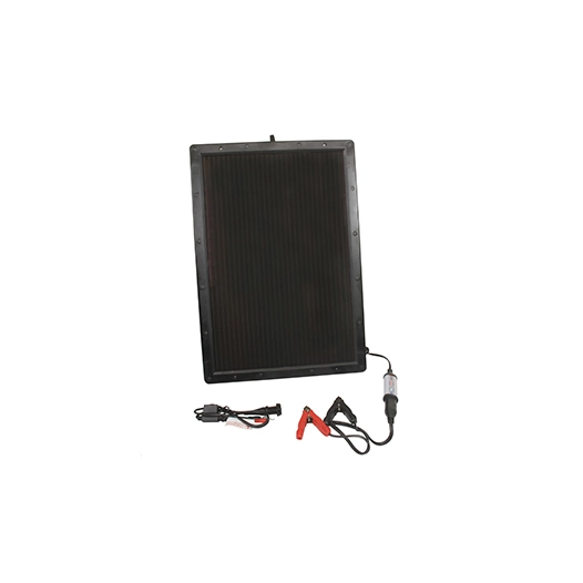 chargeur et testeur de batteries 12v optimate avec alimentation par panneau solaire 10w. sortie 2a. -pl