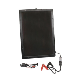 chargeur et testeur de batteries 12v optimate avec alimentation par panneau solaire 10w. sortie 2a. -pl