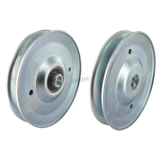 poulie de boite de transmission avec flasque mobile sur roulement diamètre 177 mm pour modèles ggp / castelgarden - stiga. trans