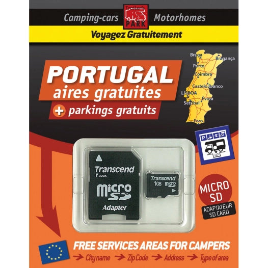 carte sd aires gratuites portugal - trailer's park