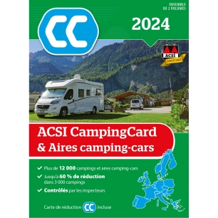 guide campingcard & aires camping-cars 2024 français - acsi