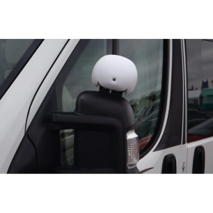 miroir anti angle mort spot coloris blanc - milenco